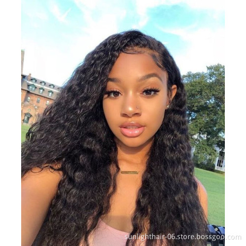Indian water wave human hair extension 10A grade 613 human hair bundles clip in hair